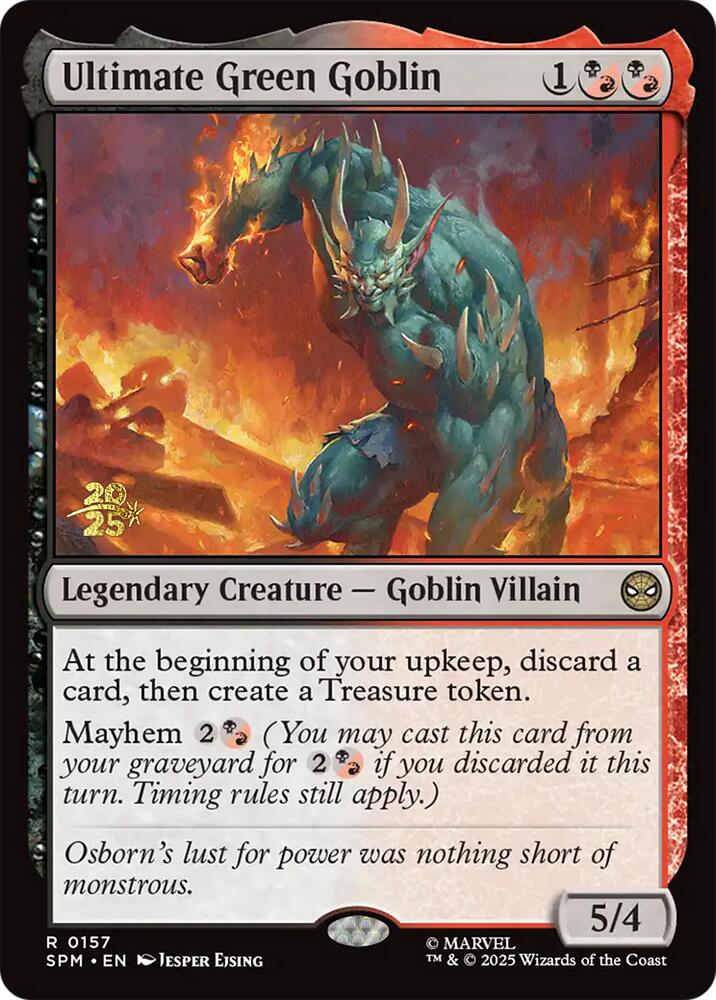 Ultimate Green Goblin [Marvel's Spider-Man Prerelease Promos] | Clutch Gaming