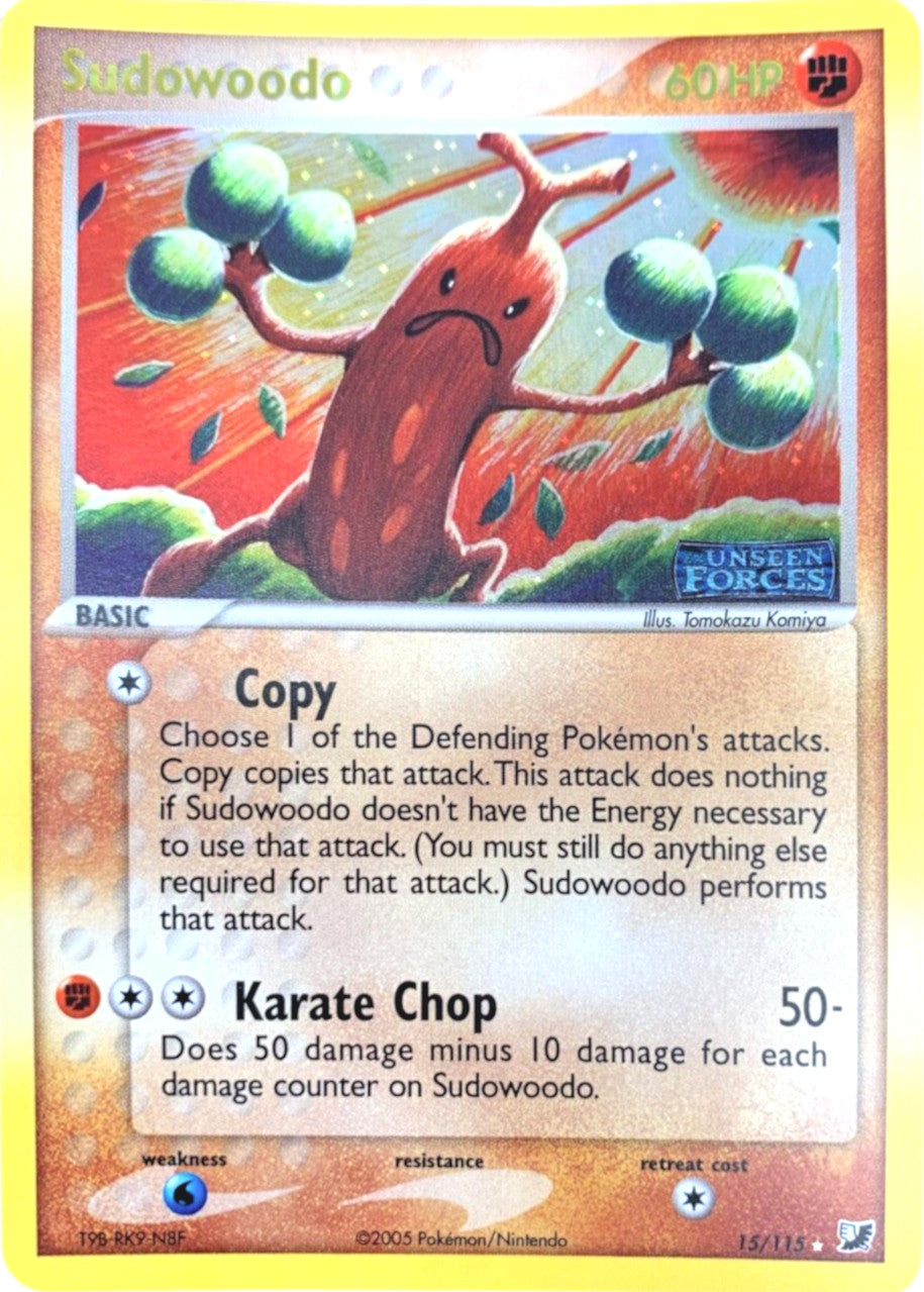 Sudowoodo (15/115) (Stamped) [EX: Unseen Forces] | Clutch Gaming