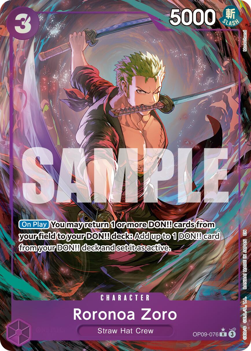 Roronoa Zoro (OP09-076) (Alternate Art) [Premium Booster -The Best- Vol. 2] | Clutch Gaming