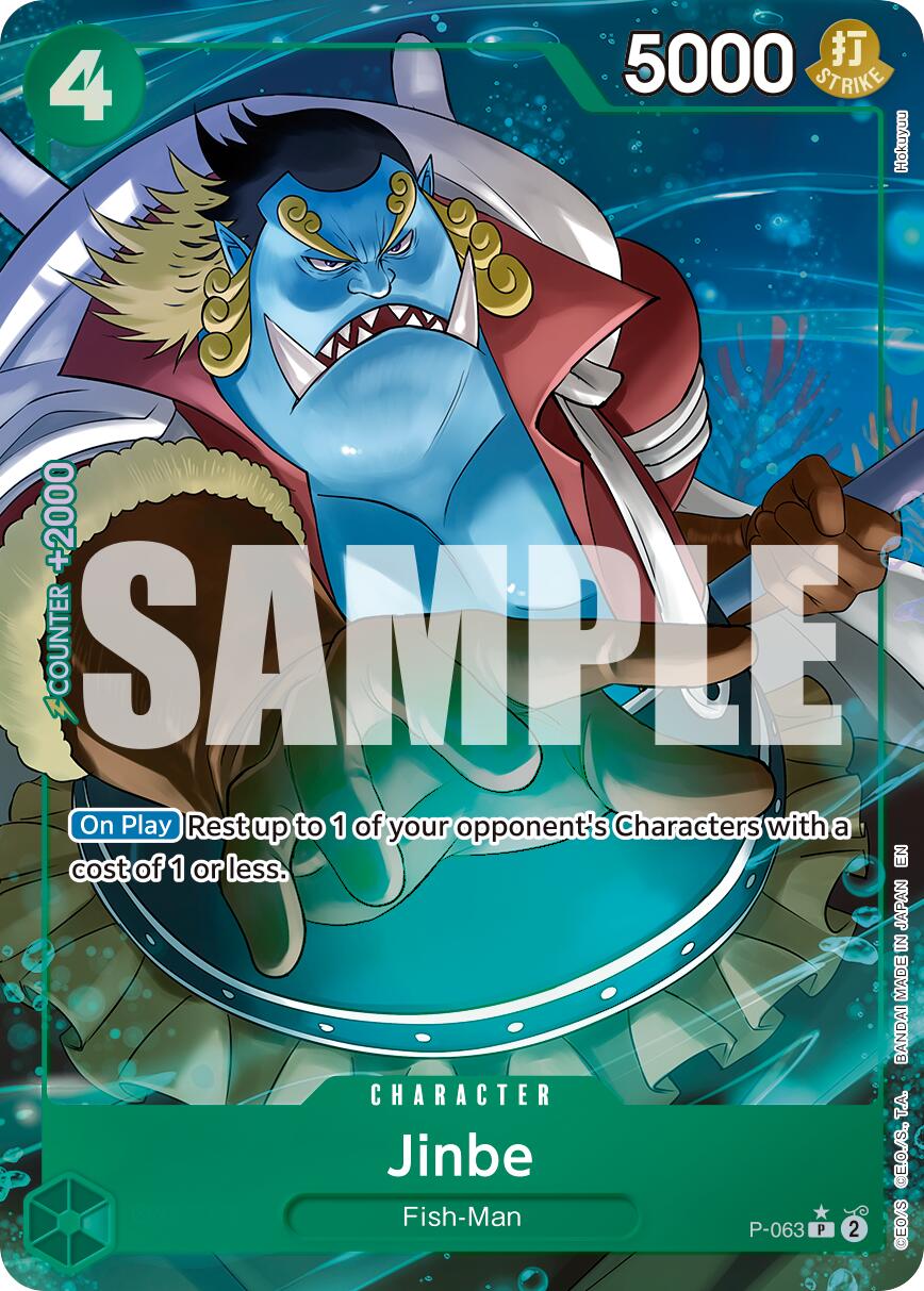 Jinbe (P-063) (Alternate Art) [Premium Booster -The Best- Vol. 2] | Clutch Gaming