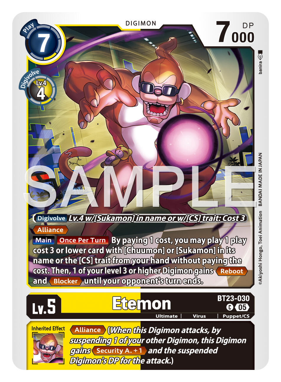 Etemon [BT23-030] [Hackers' Slumber] | Clutch Gaming