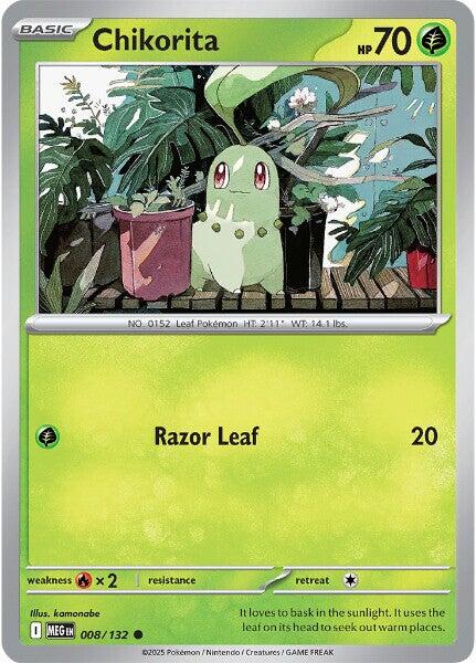Chikorita (008/132) [Mega Evolutions: Base Set] | Clutch Gaming