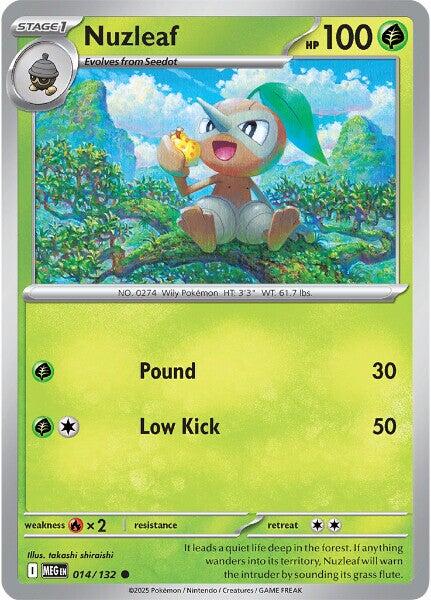 Nuzleaf (014/132) [Mega Evolutions: Base Set] | Clutch Gaming