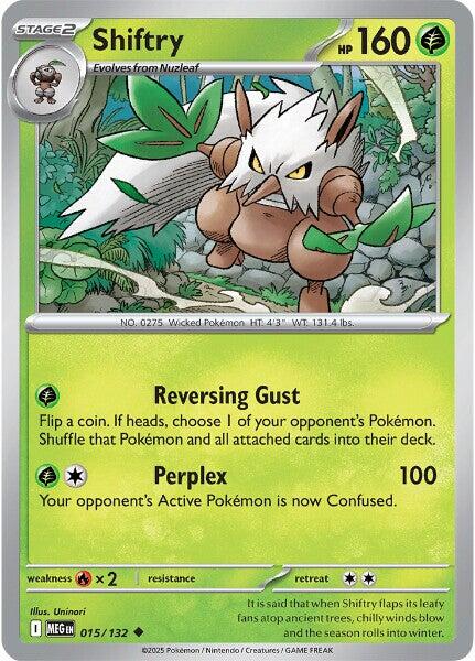 Shiftry (015/132) [Mega Evolutions: Base Set] | Clutch Gaming