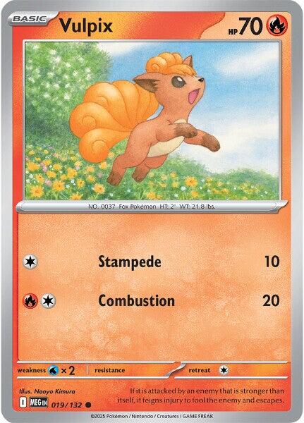 Vulpix (019/132) [Mega Evolutions: Base Set] | Clutch Gaming