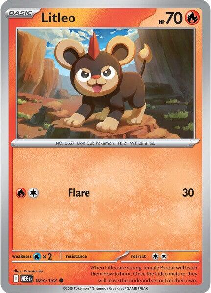 Litleo (023/132) [Mega Evolutions: Base Set] | Clutch Gaming