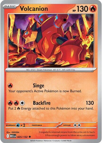 Volcanion (025/132) [Mega Evolution: Base Set] | Clutch Gaming