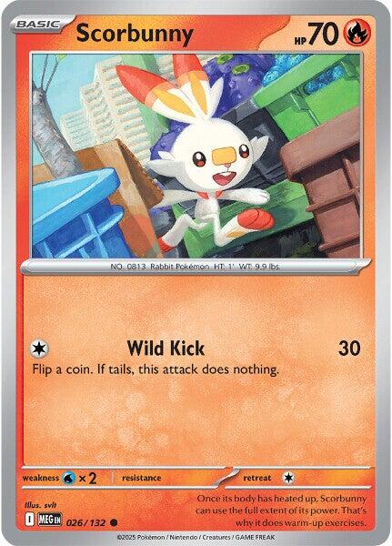 Scorbunny (026/132) [Mega Evolutions: Base Set] | Clutch Gaming