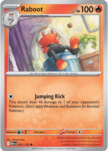 Raboot (027/132) [Mega Evolutions: Base Set] | Clutch Gaming
