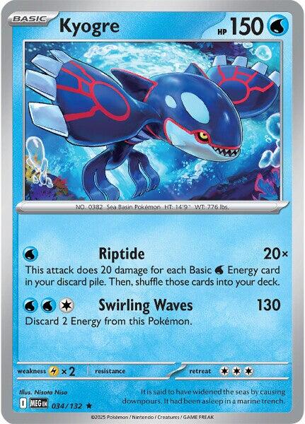Kyogre (034/132) [Mega Evolution: Base Set] | Clutch Gaming