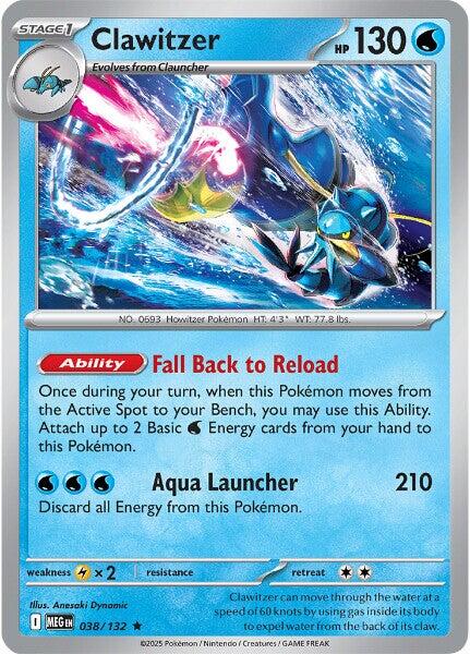 Clawitzer (038/132) [Mega Evolutions: Base Set] | Clutch Gaming