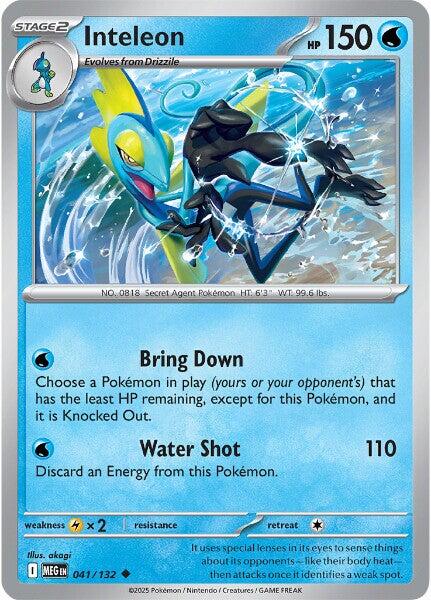 Inteleon (041/132) [Mega Evolutions: Base Set] | Clutch Gaming