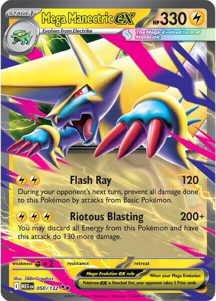 Mega Manectric ex (050/132) [Mega Evolutions: Base Set] | Clutch Gaming