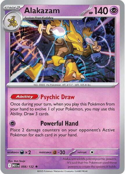 Alakazam (056/132) [Mega Evolutions: Base Set] | Clutch Gaming