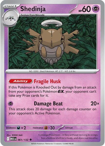 Shedinja (061/132) [Mega Evolutions: Base Set] | Clutch Gaming