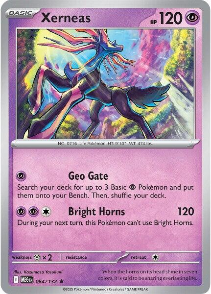 Xerneas (064/132) [Mega Evolutions: Base Set] | Clutch Gaming