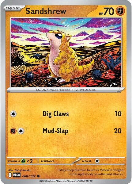 Sandshrew (068/132) [Mega Evolutions: Base Set] | Clutch Gaming