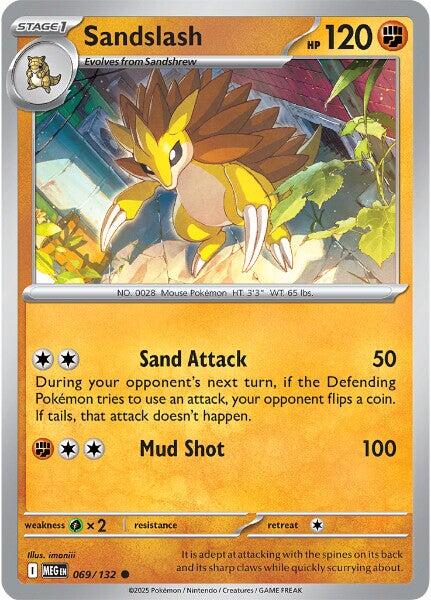 Sandslash (069/132) [Mega Evolution: Base Set] | Clutch Gaming