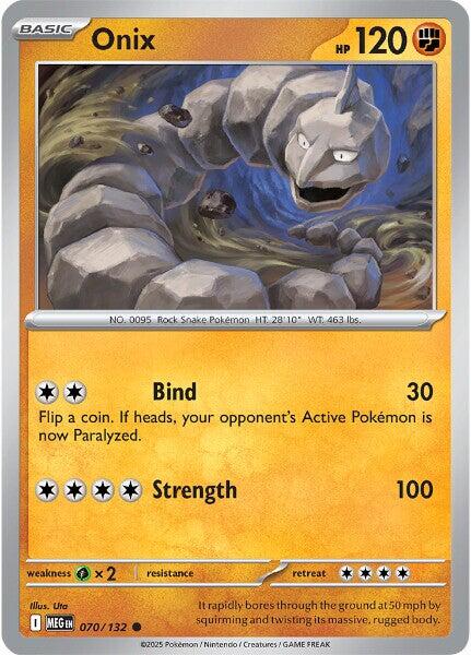Onix (070/132) [Mega Evolutions: Base Set] | Clutch Gaming
