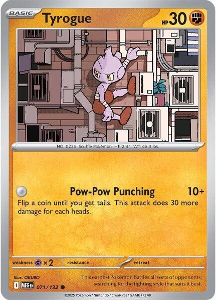 Tyrogue (071/132) [Mega Evolutions: Base Set] | Clutch Gaming
