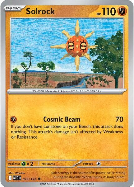 Solrock (075/132) [Mega Evolutions: Base Set] | Clutch Gaming