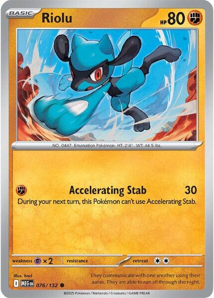 Riolu (076/132) [Mega Evolutions: Base Set] | Clutch Gaming