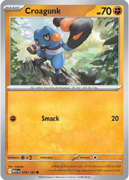 Croagunk (078/132) [Mega Evolutions: Base Set] | Clutch Gaming