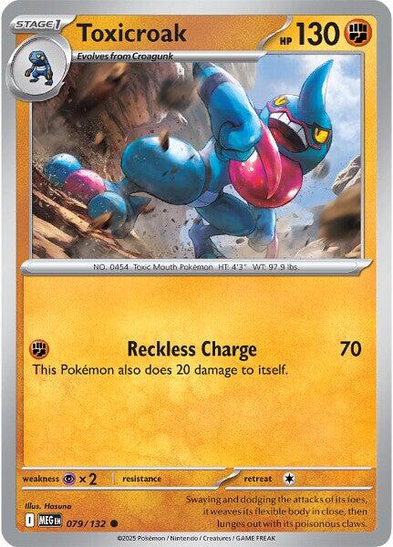 Toxicroak (079/132) [Mega Evolutions: Base Set] | Clutch Gaming