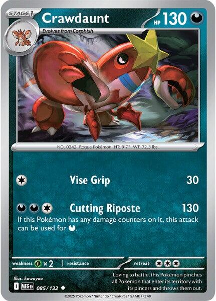 Crawdaunt (085/132) [Mega Evolutions: Base Set] | Clutch Gaming