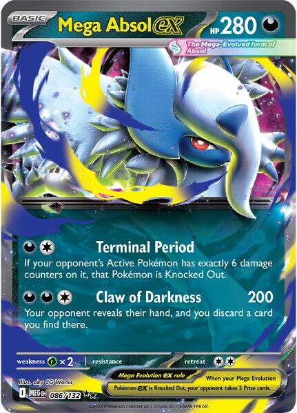 Mega Absol ex (086/132) [Mega Evolutions: Base Set] | Clutch Gaming