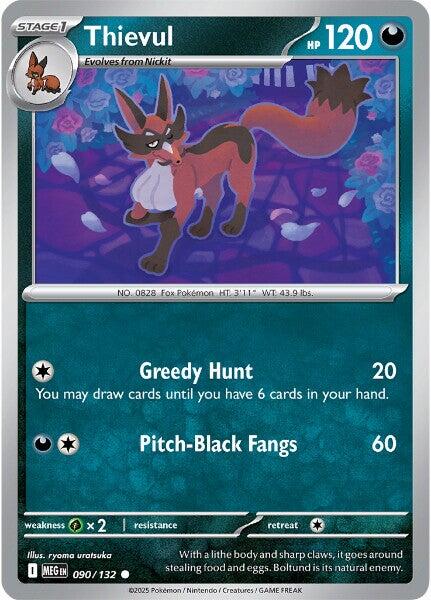 Thievul (090/132) [Mega Evolutions: Base Set] | Clutch Gaming