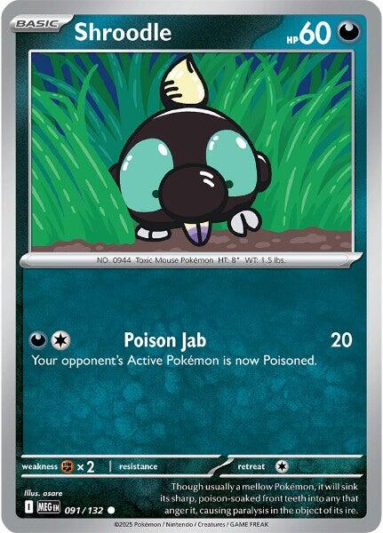 Shroodle (091/132) [Mega Evolutions: Base Set] | Clutch Gaming