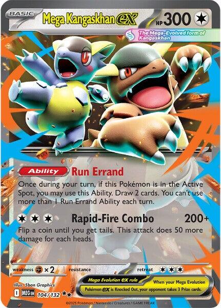 Mega Kangaskhan ex (104/132) [Mega Evolutions: Base Set] | Clutch Gaming