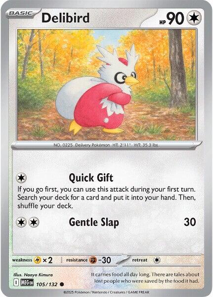 Delibird (105/132) [Mega Evolutions: Base Set] | Clutch Gaming