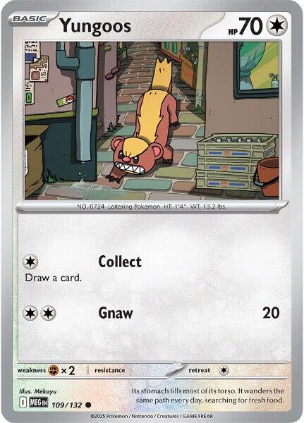 Yungoos (109/132) [Mega Evolution: Base Set] | Clutch Gaming