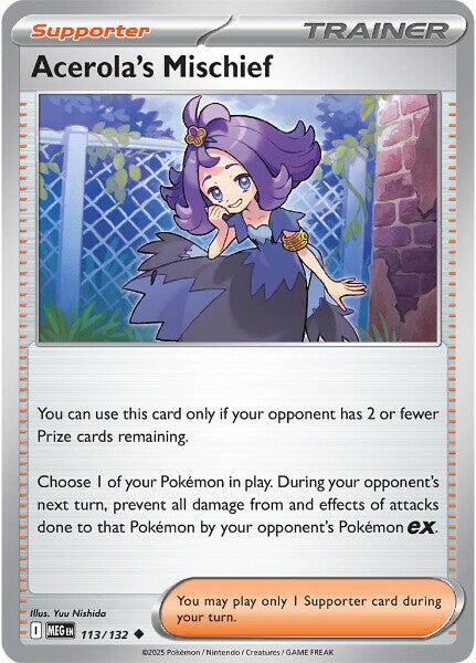 Acerola's Mischief (113/132) [Mega Evolutions: Base Set] | Clutch Gaming