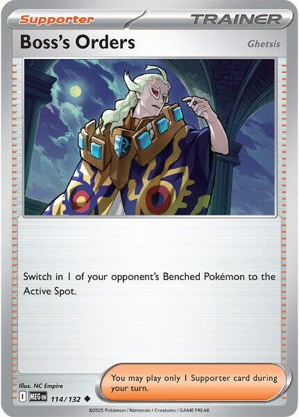 Boss's Orders (114/132) [Ghetsis] [Mega Evolution: Base Set] | Clutch Gaming