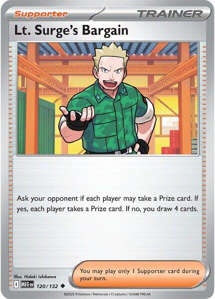 Lt. Surge's Bargain (120/132) [Mega Evolutions: Base Set] | Clutch Gaming
