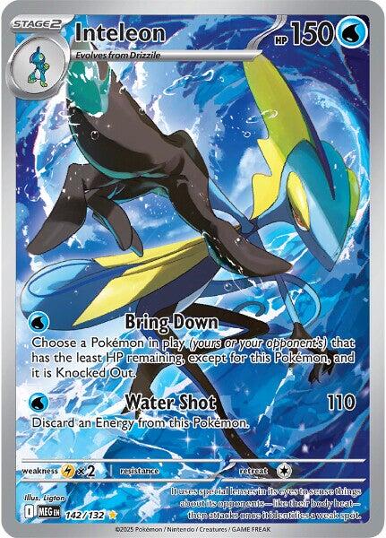 Inteleon (142/132) [Mega Evolutions: Base Set] | Clutch Gaming