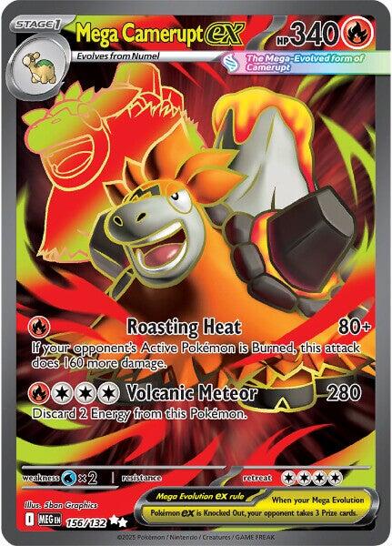 Mega Camerupt ex (156/132) [Mega Evolutions: Base Set] | Clutch Gaming