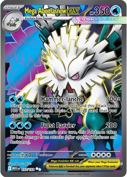 Mega Abomasnow ex (157/132) [Mega Evolutions: Base Set] | Clutch Gaming