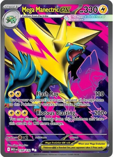 Mega Manectric ex (158/132) [Mega Evolutions: Base Set] | Clutch Gaming