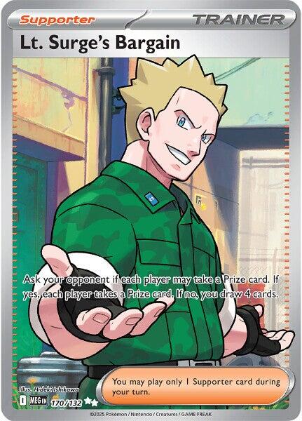 Lt. Surge's Bargain (170/132) [Mega Evolutions: Base Set] | Clutch Gaming