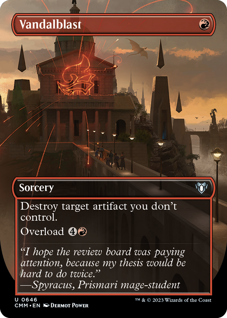 Vandalblast (Borderless Alternate Art) [Commander Masters] | Clutch Gaming