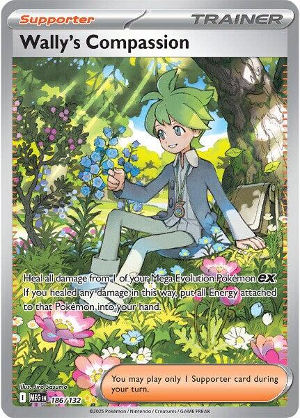 Wally's Compassion (186/132) [Mega Evolutions: Base Set] | Clutch Gaming