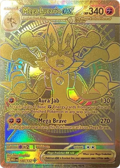 Mega Lucario ex (188/132) [Mega Evolutions: Base Set] | Clutch Gaming