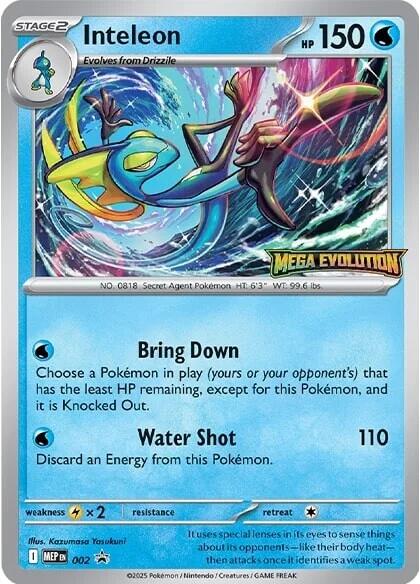Inteleon (002) [Mega Evolutions Promo] | Clutch Gaming
