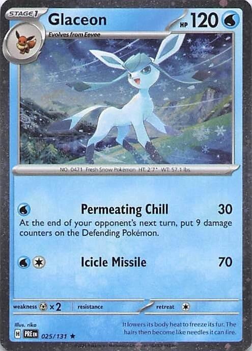 Glaceon (025/131) (Cosmos Holo) [Miscellaneous Cards] | Clutch Gaming