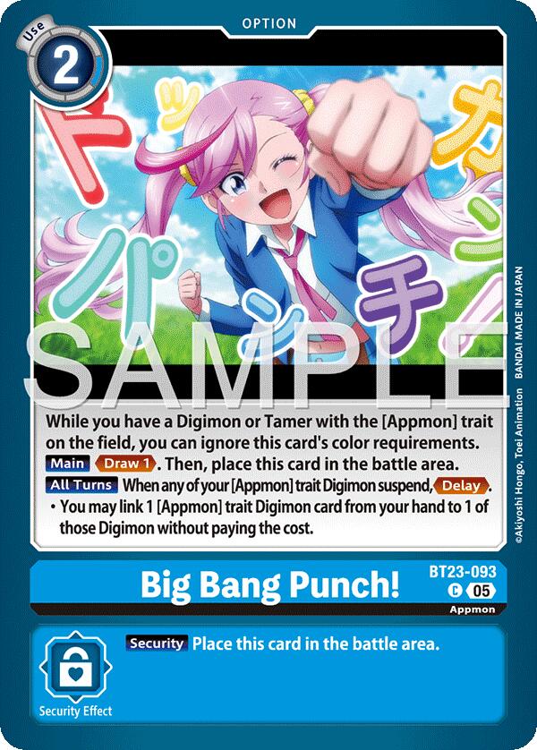 Big Bang Punch! [BT23-093] [Hackers' Slumber] | Clutch Gaming