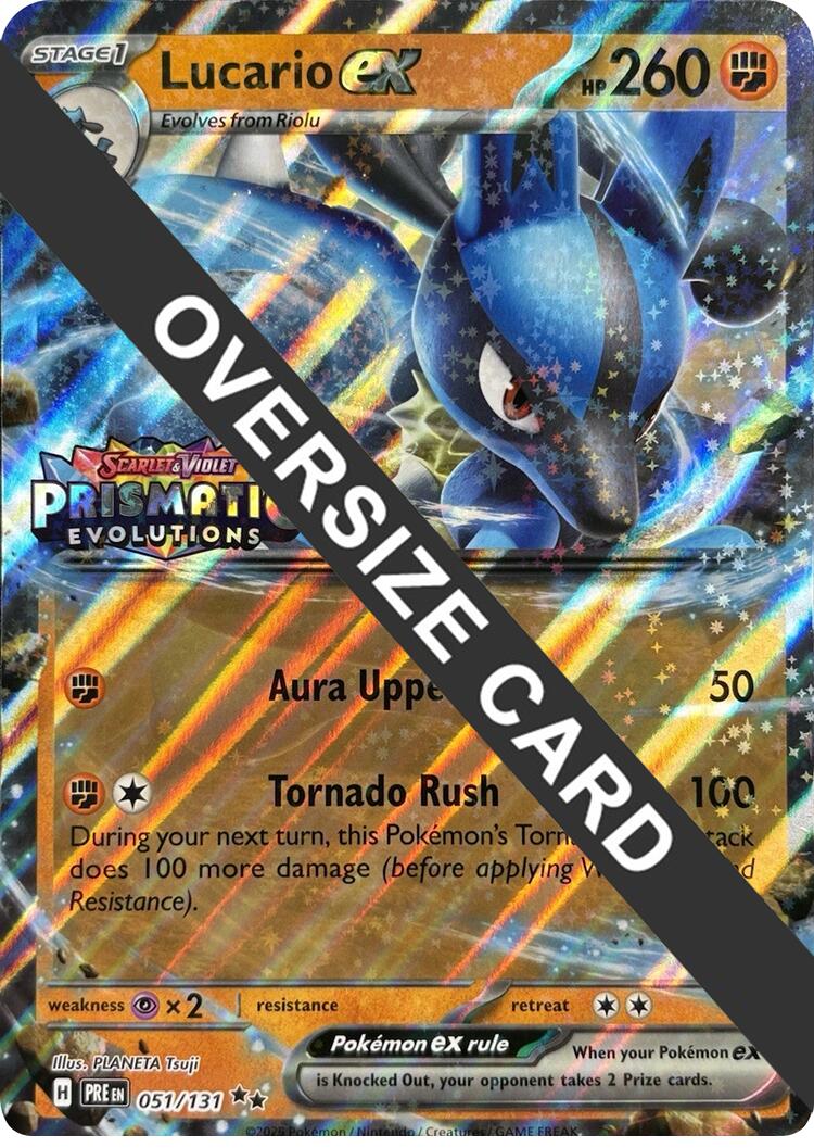 Lucario ex (051/131) (Prismatic Evolutions Stamp) [Scarlet & Violet: Prismatic Evolutions] | Clutch Gaming